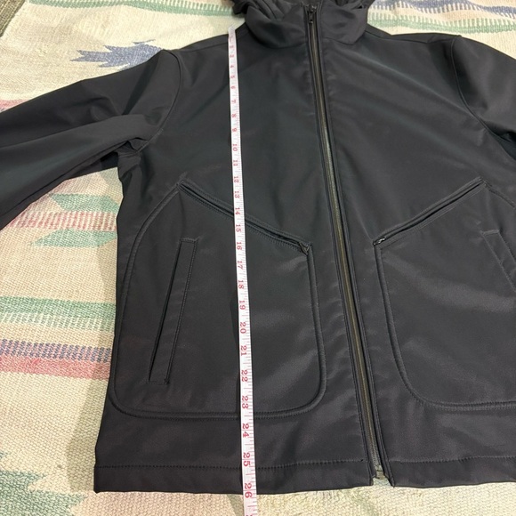 Banana Republic Womens Small Water Resistant Fleece Lined Jacket Coat Rain Hood - Picture 10 of 13